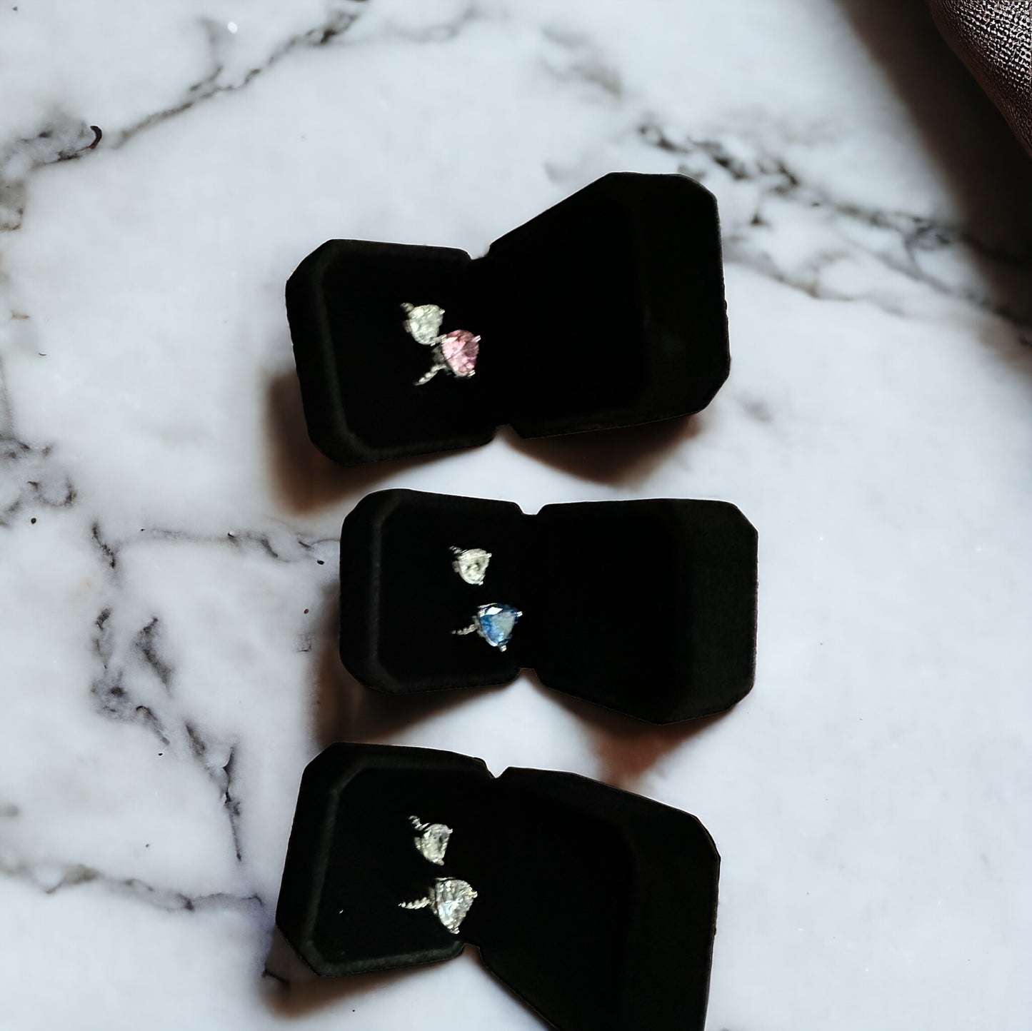 2 hearts ring adjustable