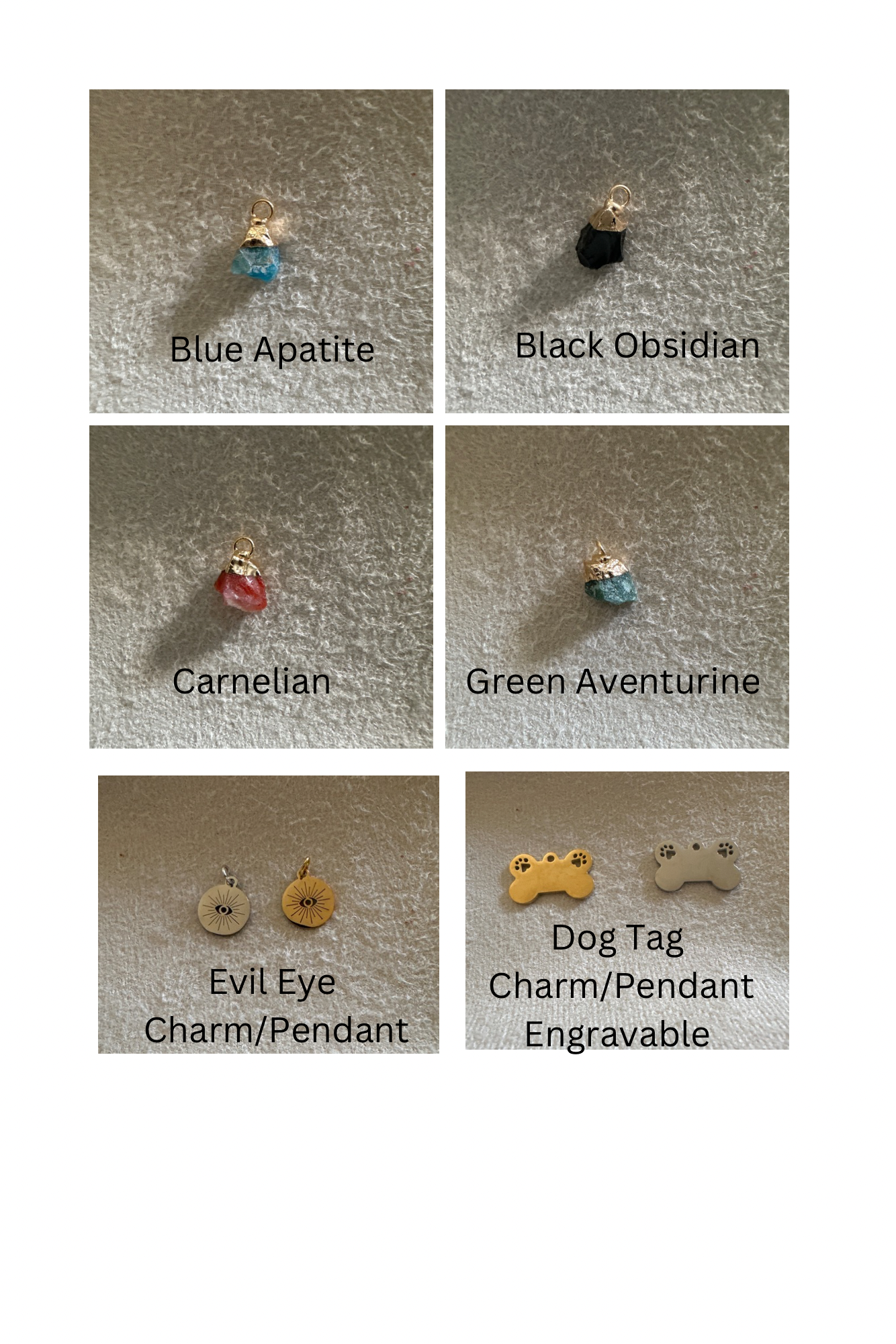 Raw Crystal Pendants