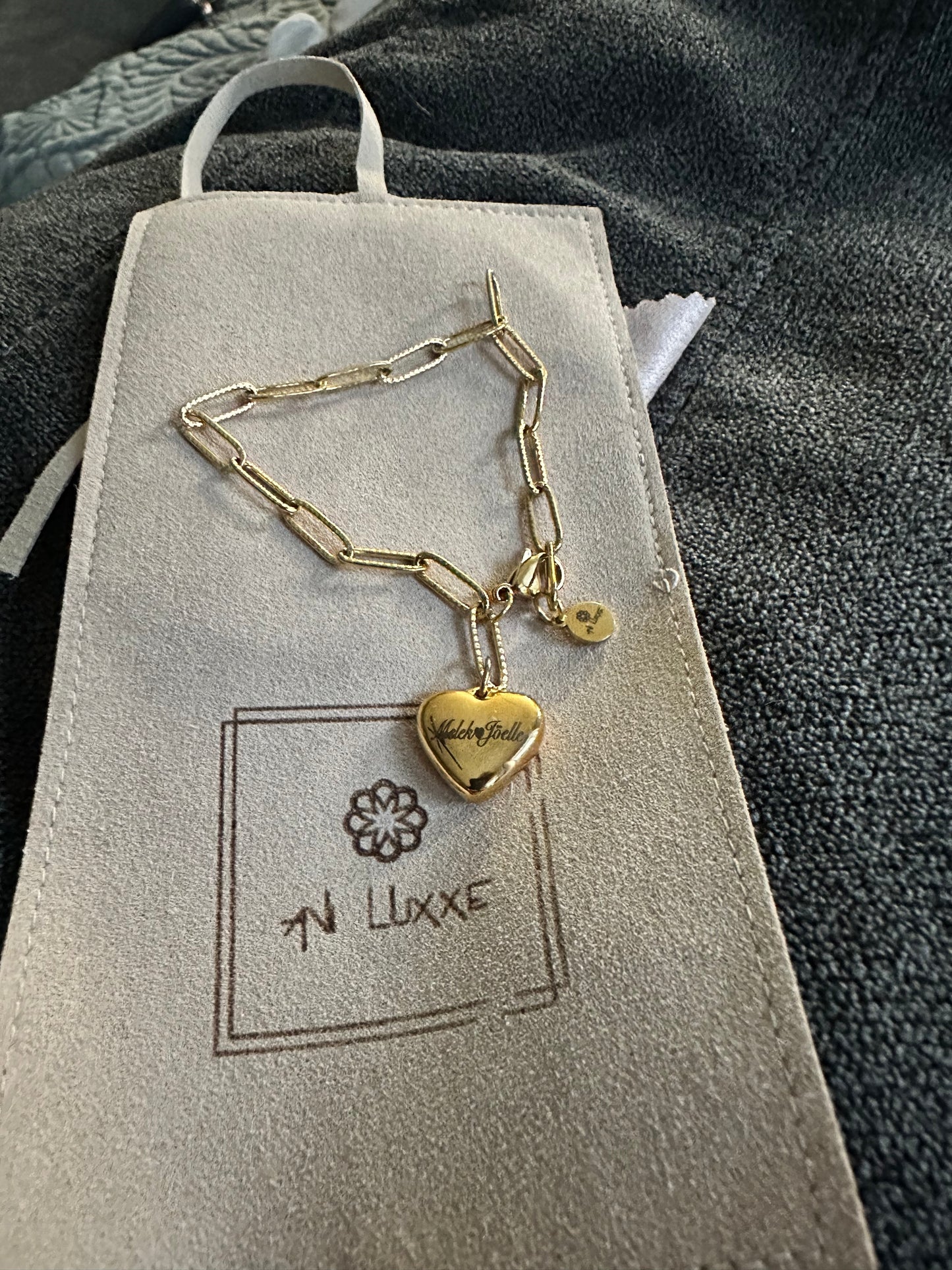 Heart Paperclip bracelet