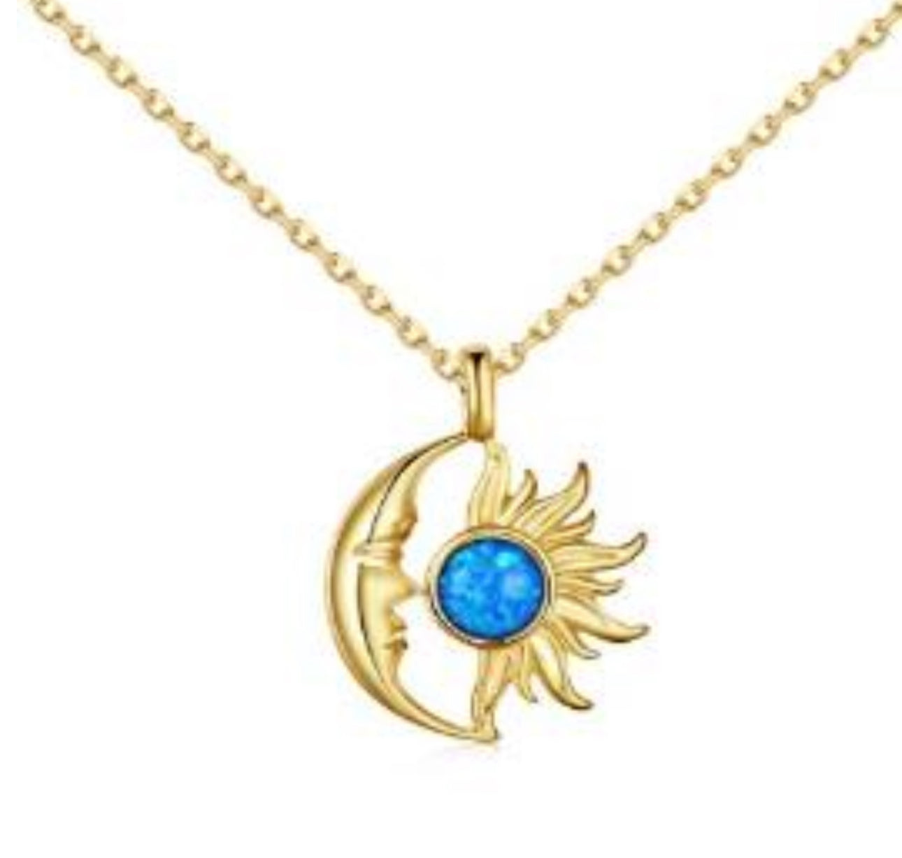 "Celestial Embrace" Sun & Moon Necklace When Light Meets Shadow. Magic Happens.