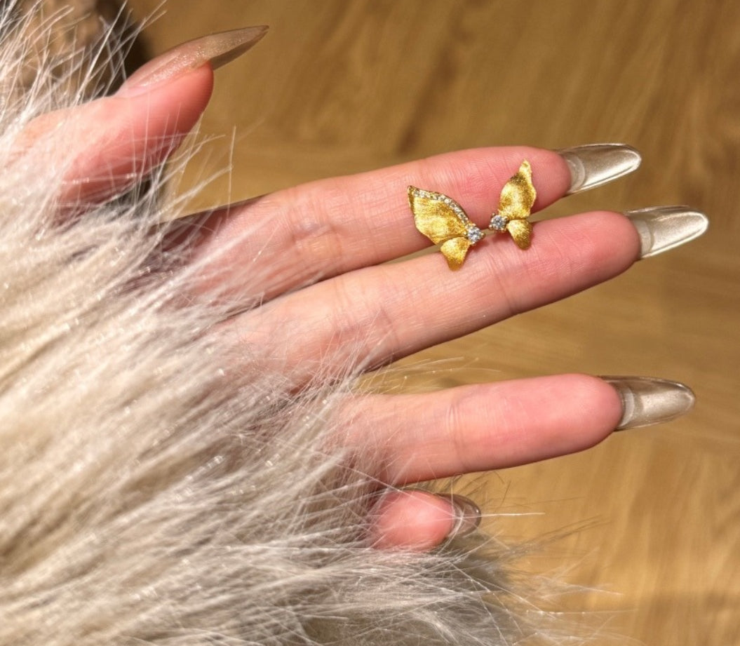 "FlutterGild" Asymmetrical Wing Earrings Unmatched. Unapologetic. Unmistakably Elegant.