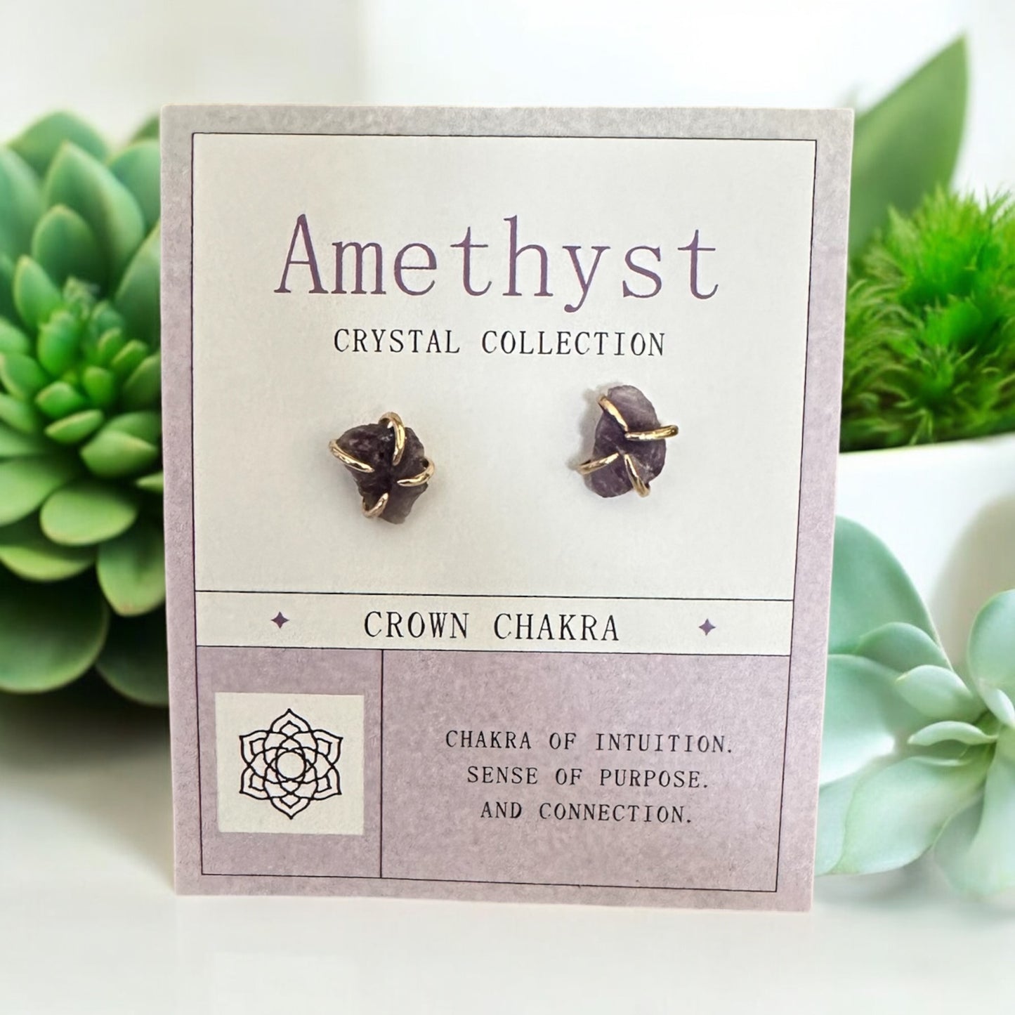 Raw Crystal Earrings