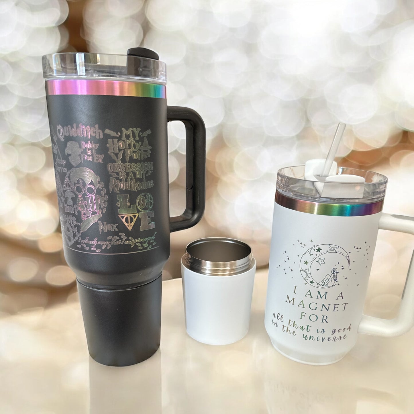 “The Ultimate 2-in-1 Tumbler: Sip, Snack & Stash