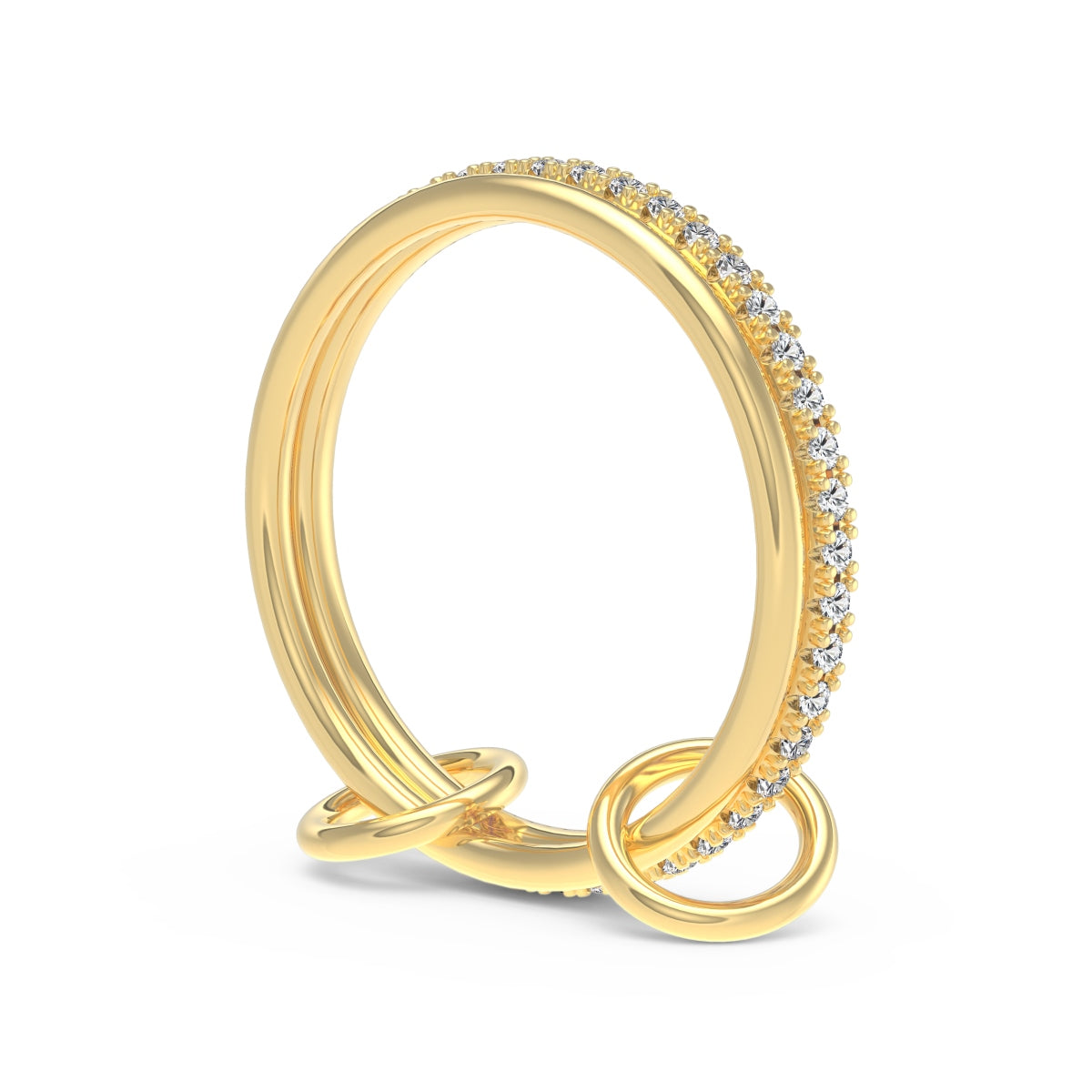 Golden Harmony Loop Ring