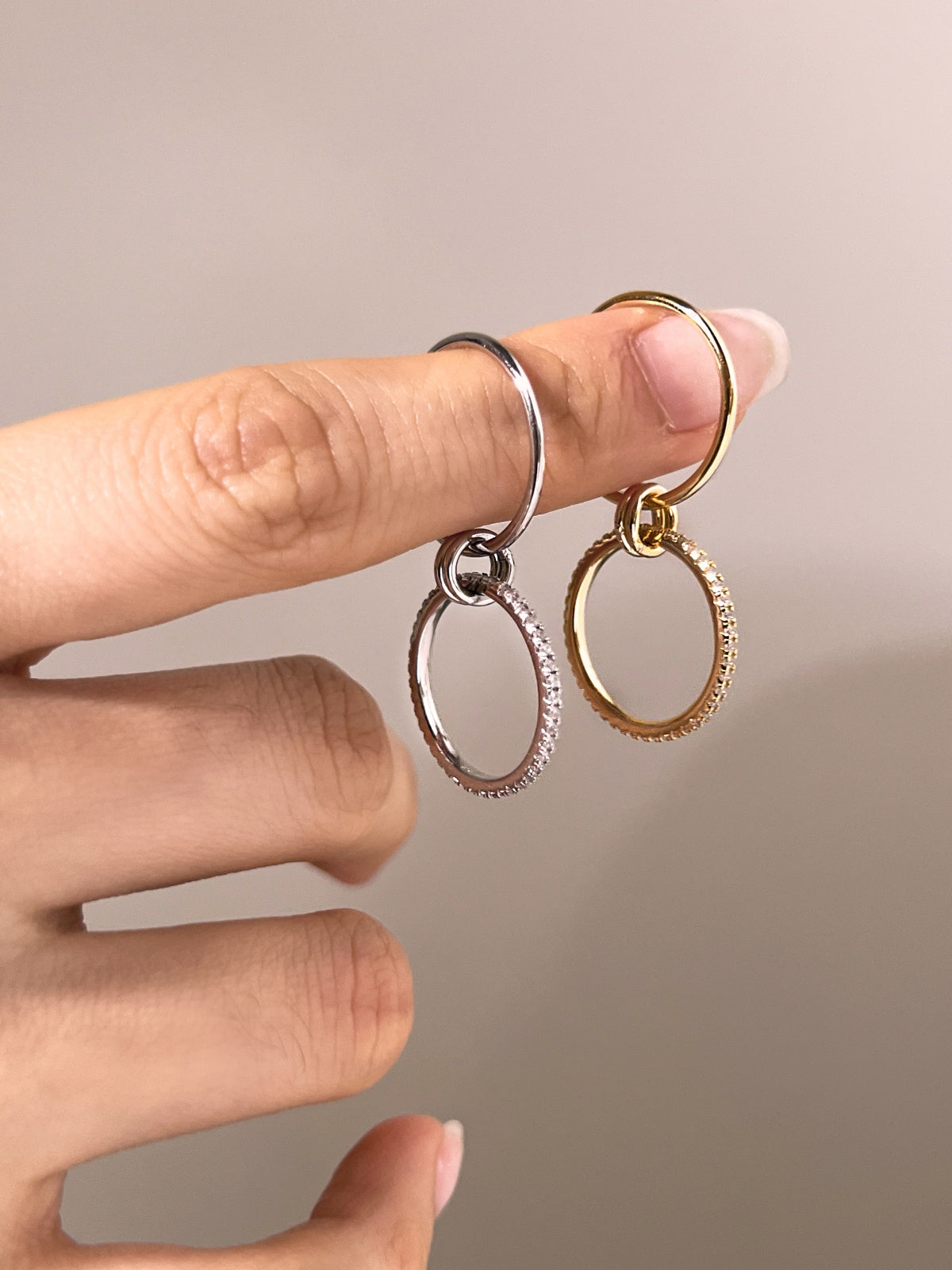 Golden Harmony Loop Ring