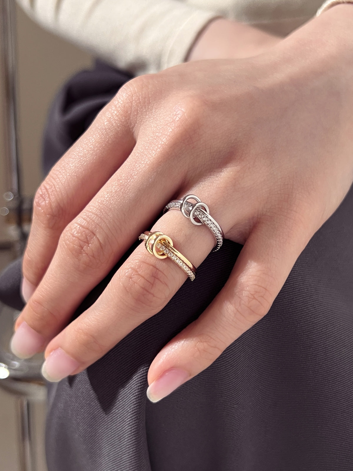 Golden Harmony Loop Ring