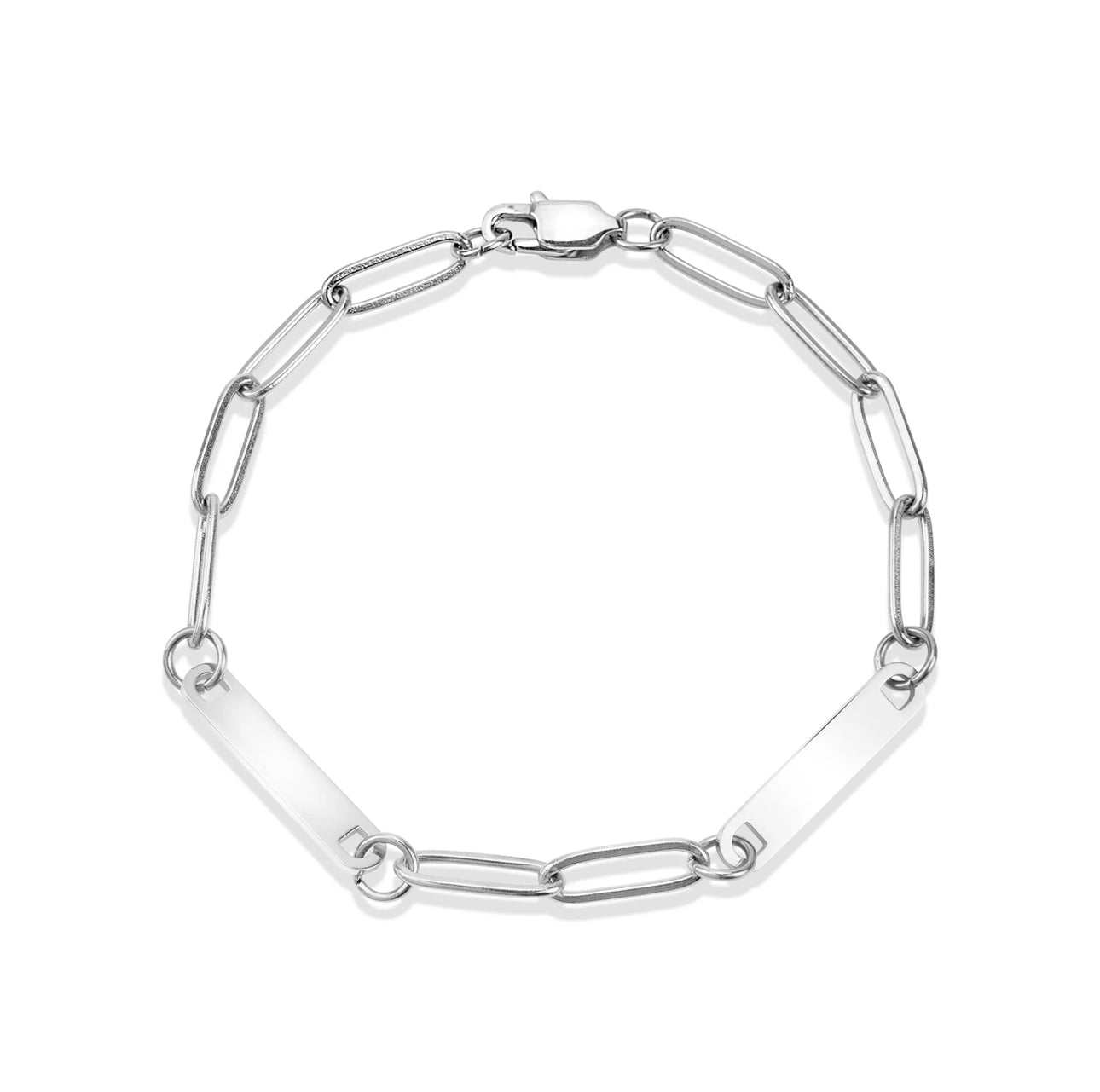 kids 2 bar paperclip bracelet