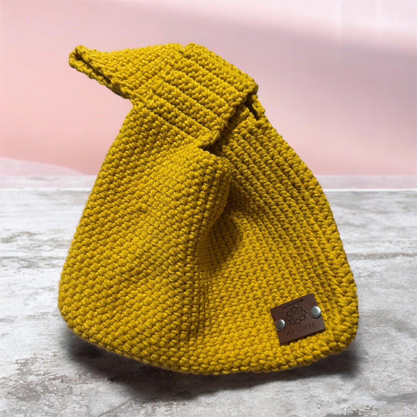 Handmade Crochet Knot Bag – Japanese-Inspired Minimalist Handbag