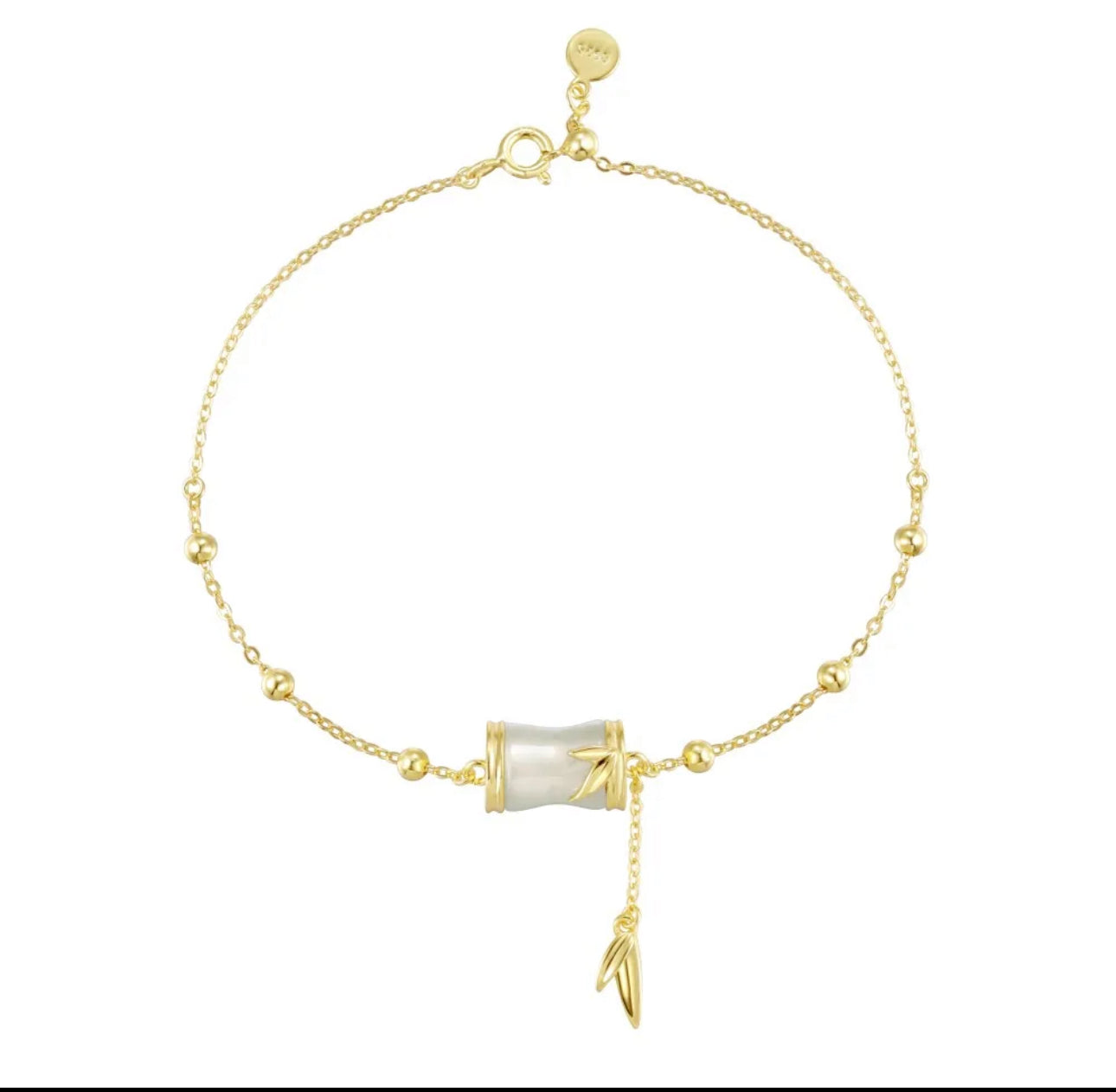 Graceful Bamboo Bracelet and Necklace Set