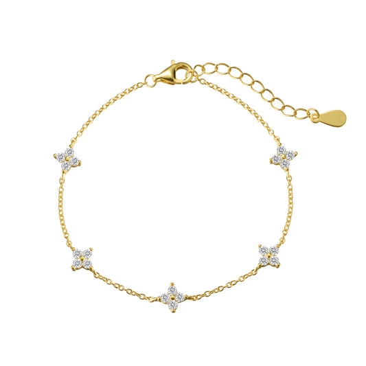 Lumière Petite Star Bracelet 925 Sterling Silver | 18K Gold Plating | 5A Cubic Zirconia