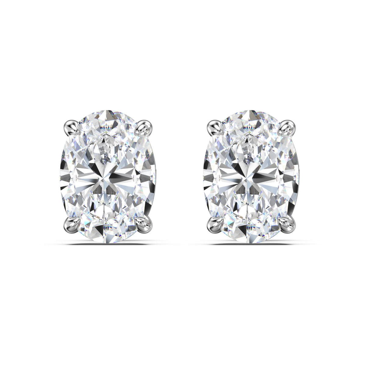 “Vian” Oval-Cut Moissanite Studs