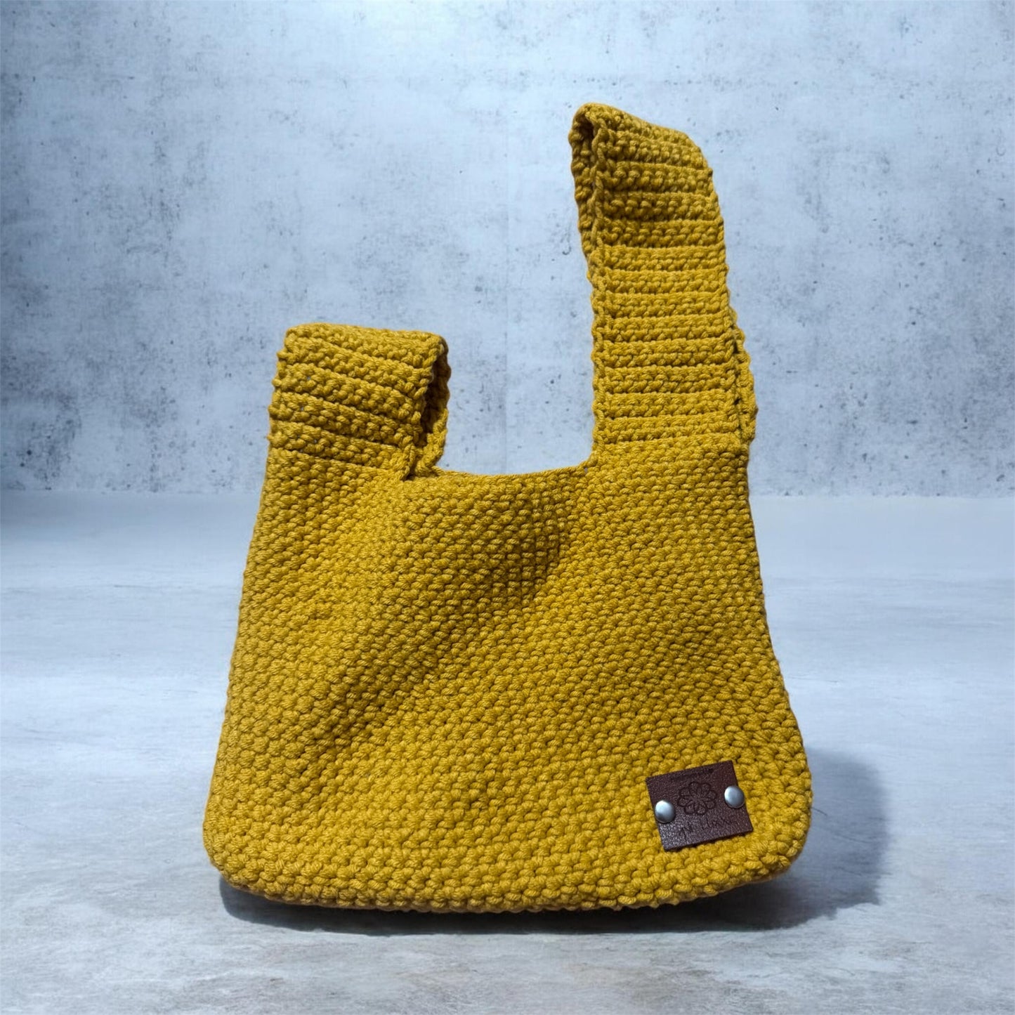 Handmade Crochet Knot Bag – Japanese-Inspired Minimalist Handbag