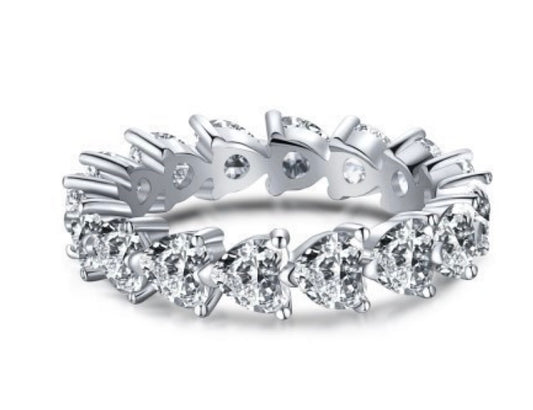 Avi Luxxe Heart Eternity Ring S925