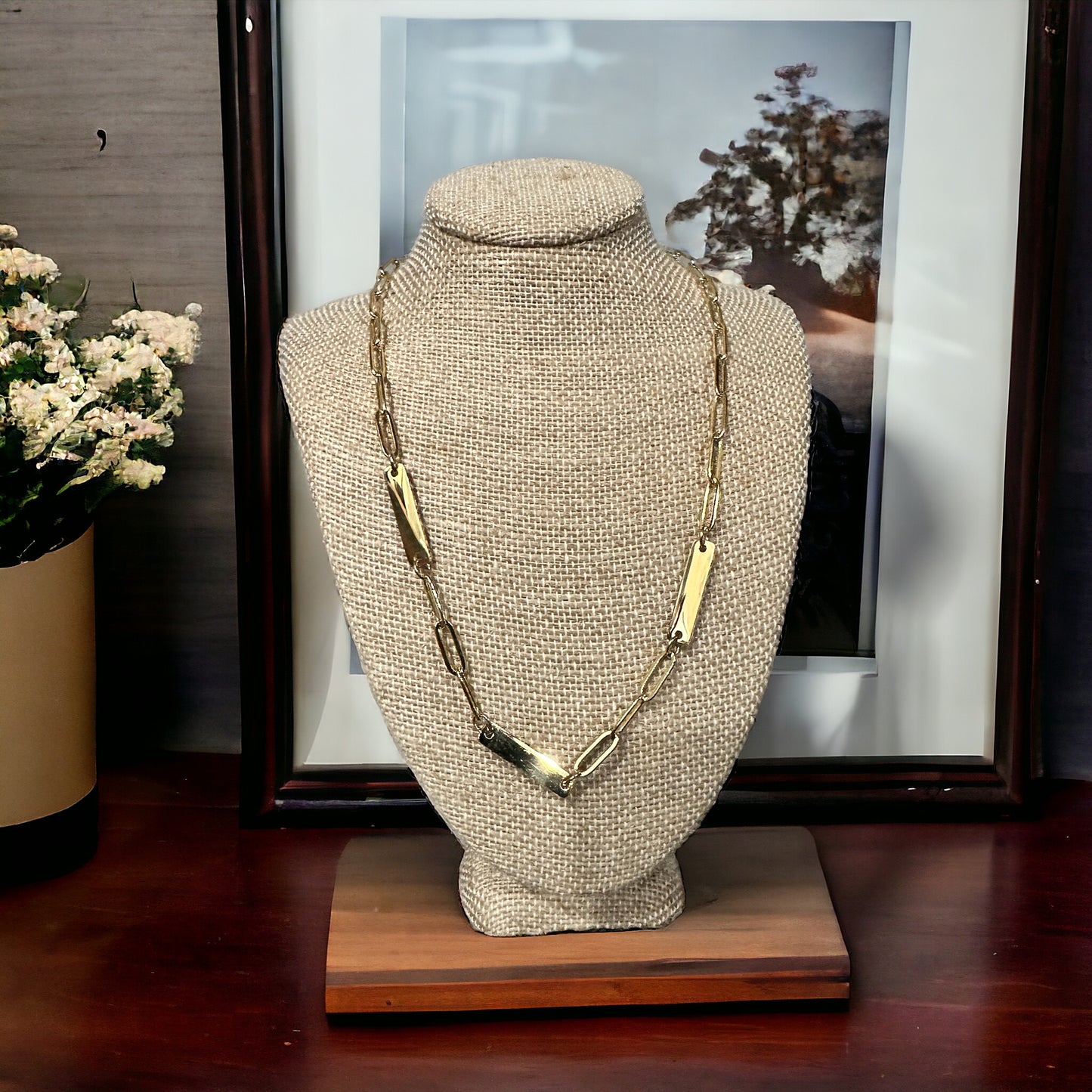 3 Bar PaperClip Necklace