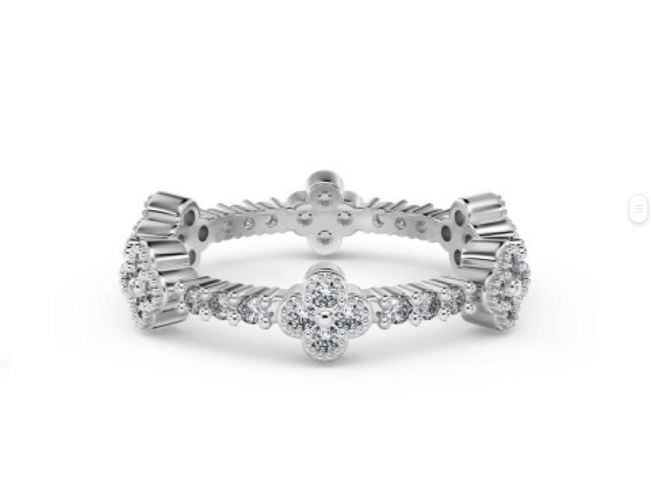 Aviluxxe Flower Small Eternity Ring S925