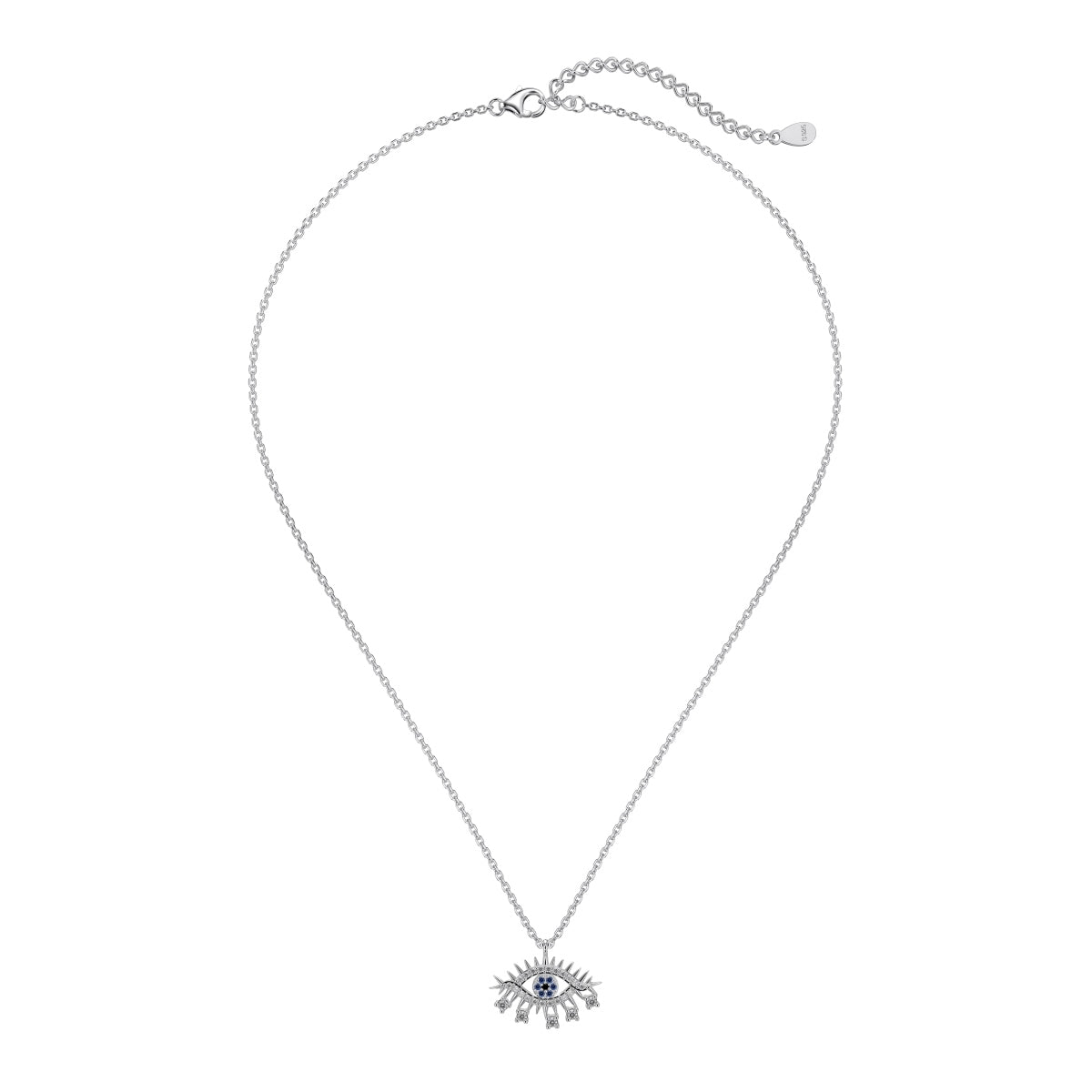 "Vigil Luxe" Evil Eye Necklace A Watchful Glimmer. A Modern Talisman.