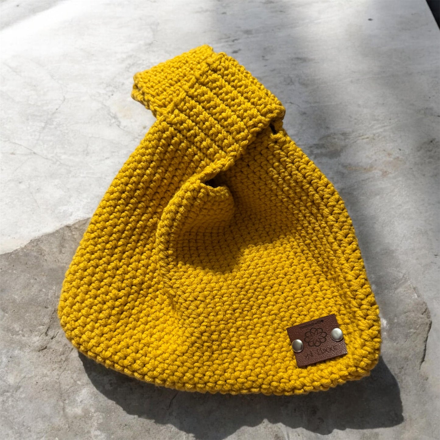 Handmade Crochet Knot Bag – Japanese-Inspired Minimalist Handbag