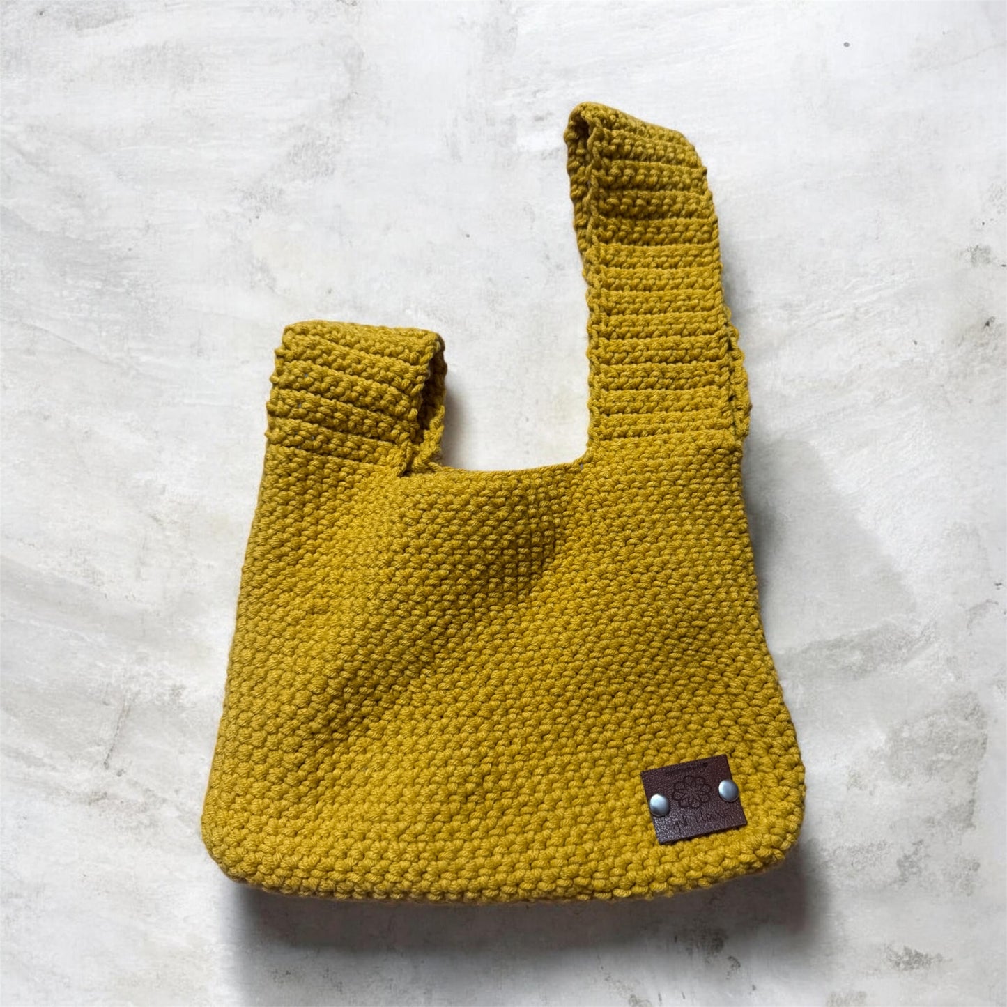 Handmade Crochet Knot Bag – Japanese-Inspired Minimalist Handbag