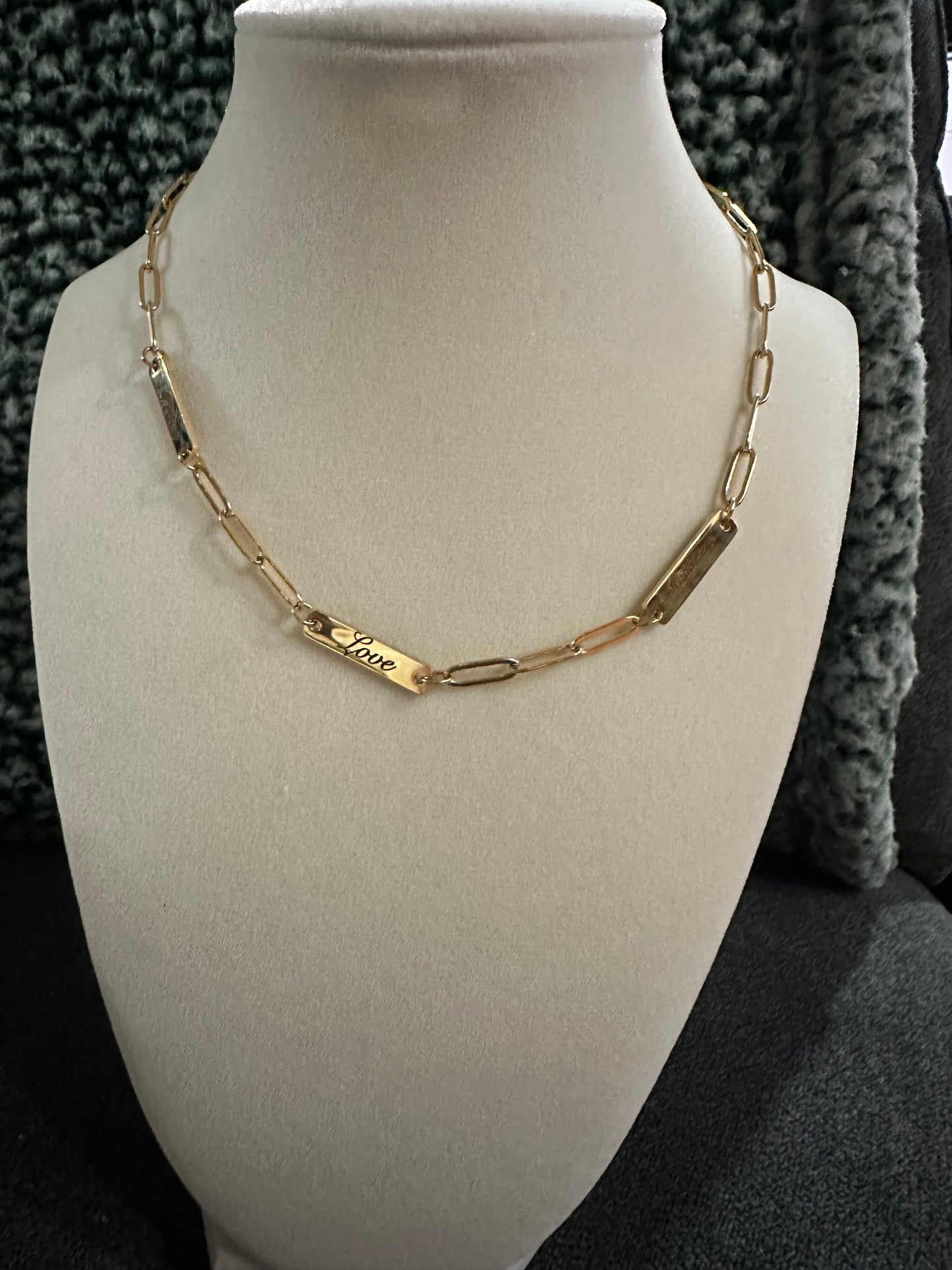 3 Bar PaperClip Necklace