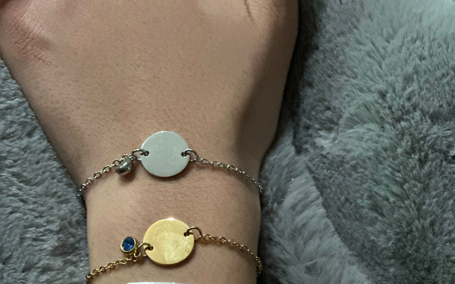 Circle with birth stone bracelet