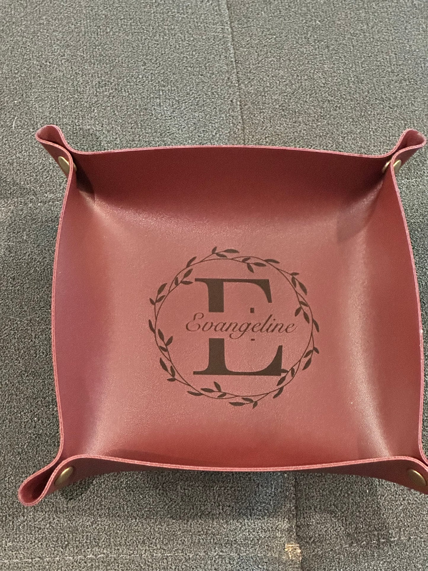 Customized Leather Storage Tray